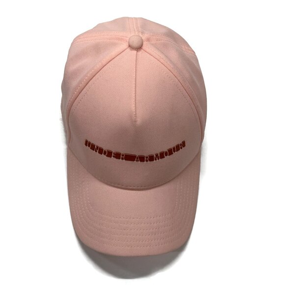 Under Armour Defiant Hat Cap Womens Pink Spellout Strapback Adjustable Classic - Picture 4 of 12